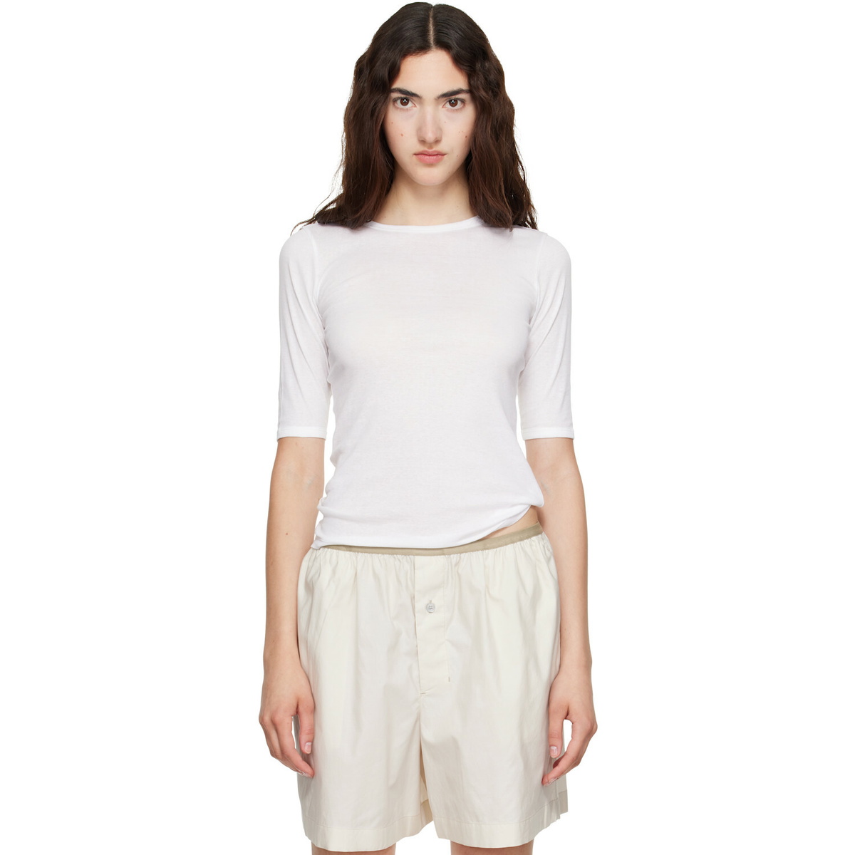 FLORE FLORE White Anna T-shirt