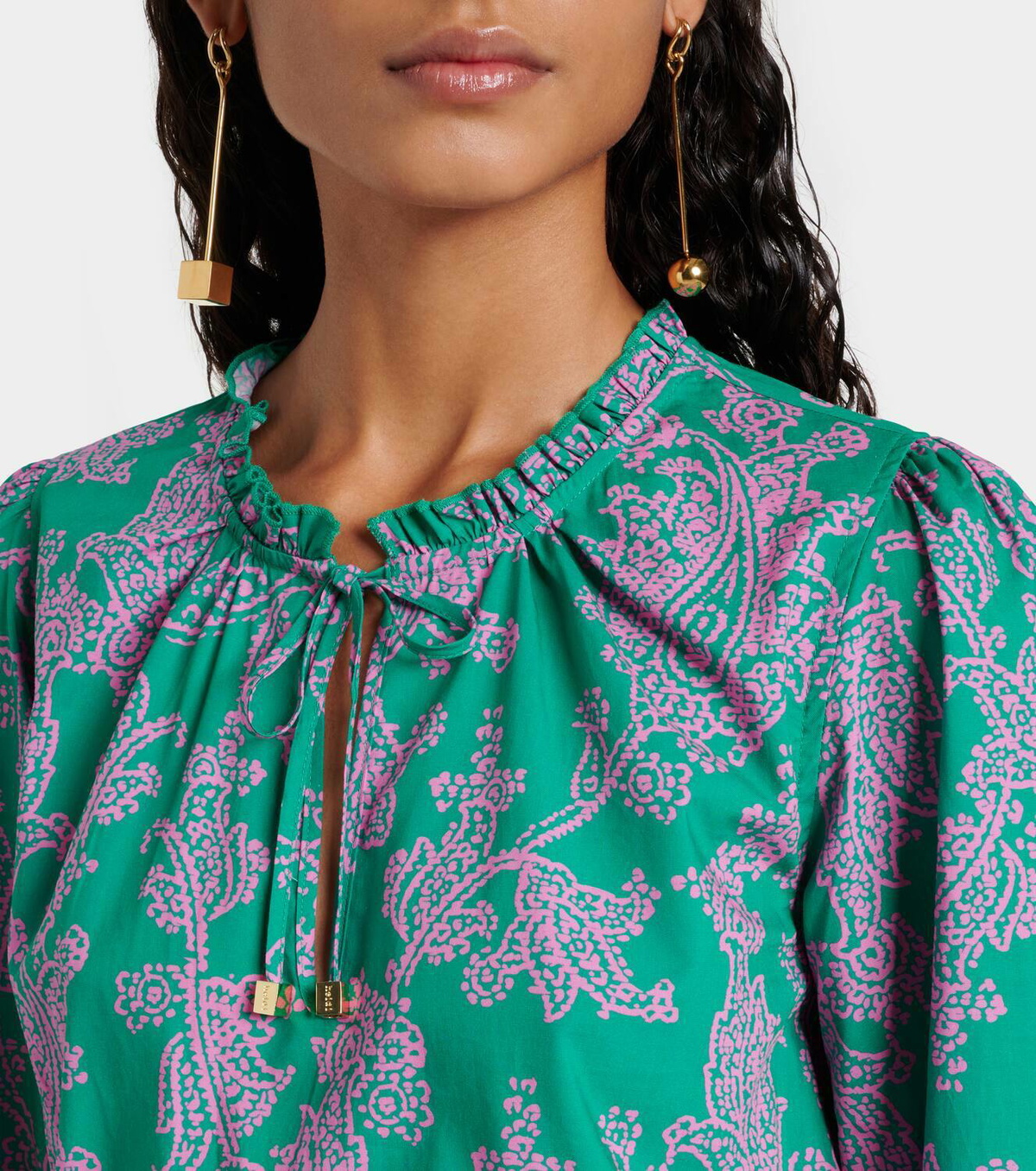 Heidi Klein Santa Rosa paisley cotton-blend maxi dress