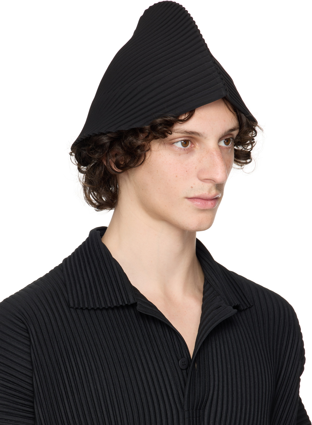 HOMME PLISSÉ ISSEY MIYAKE Black 'A Piece of Mobile' Hat Homme