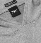 Hugo Boss - Wool, Cotton and Cashmere-Blend Hoodie - Men - Light gray