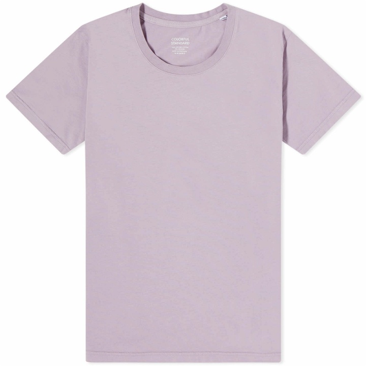 Photo: Colorful Standard Women's Light Organic T-Shirt in Pearly Purple