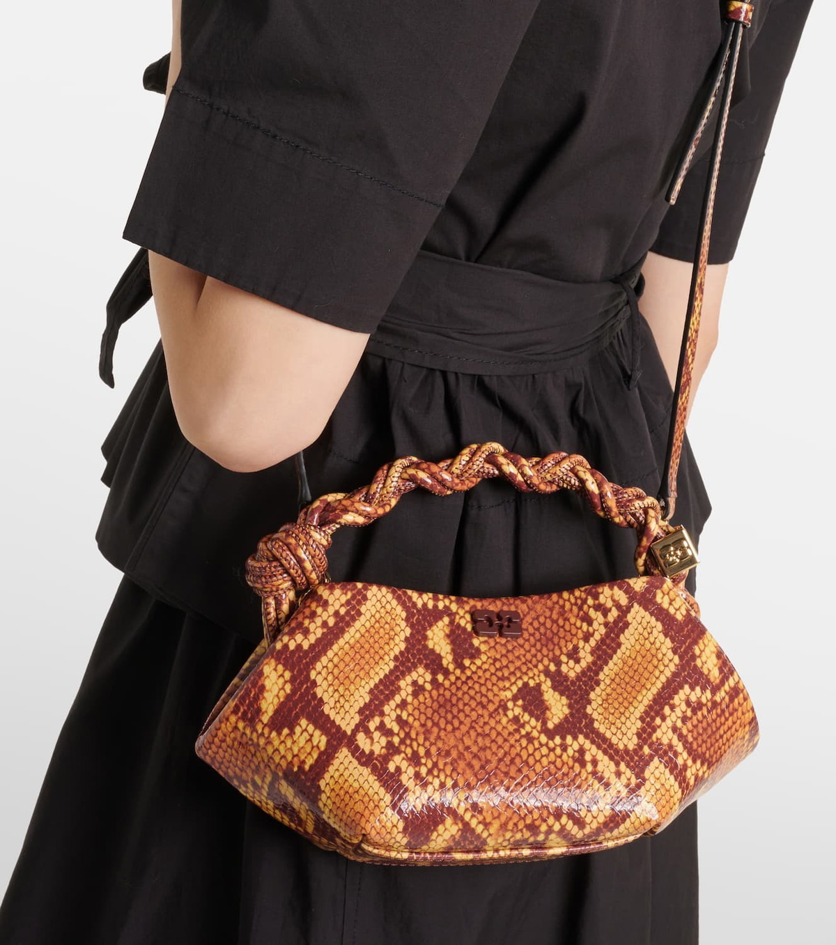 【GANNI】Mini Gani Bou Tote Bag/追跡+関税+全国送料込み Ganni Bou Mini tote bag GANNI