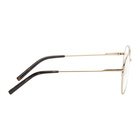 Dolce and Gabbana Gold Round Glasses