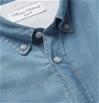 Officine Generale - Button-Down Collar Lyocell Shirt - Blue