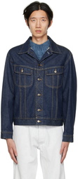 Maison Margiela Blue Zigzag Denim Jacket