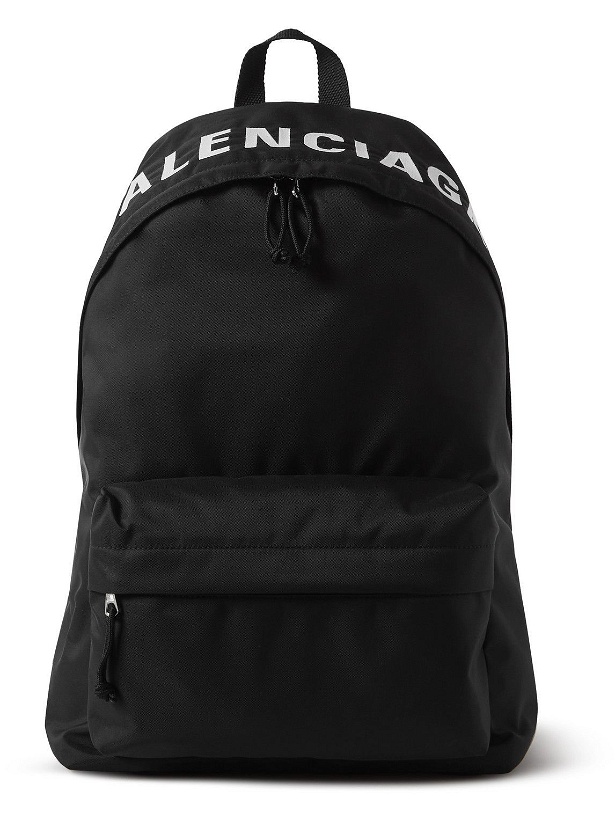 Photo: Balenciaga - Logo-Embroidered Nylon Backpack