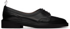 Thom Browne Black Low Throat Wingtip Derbys