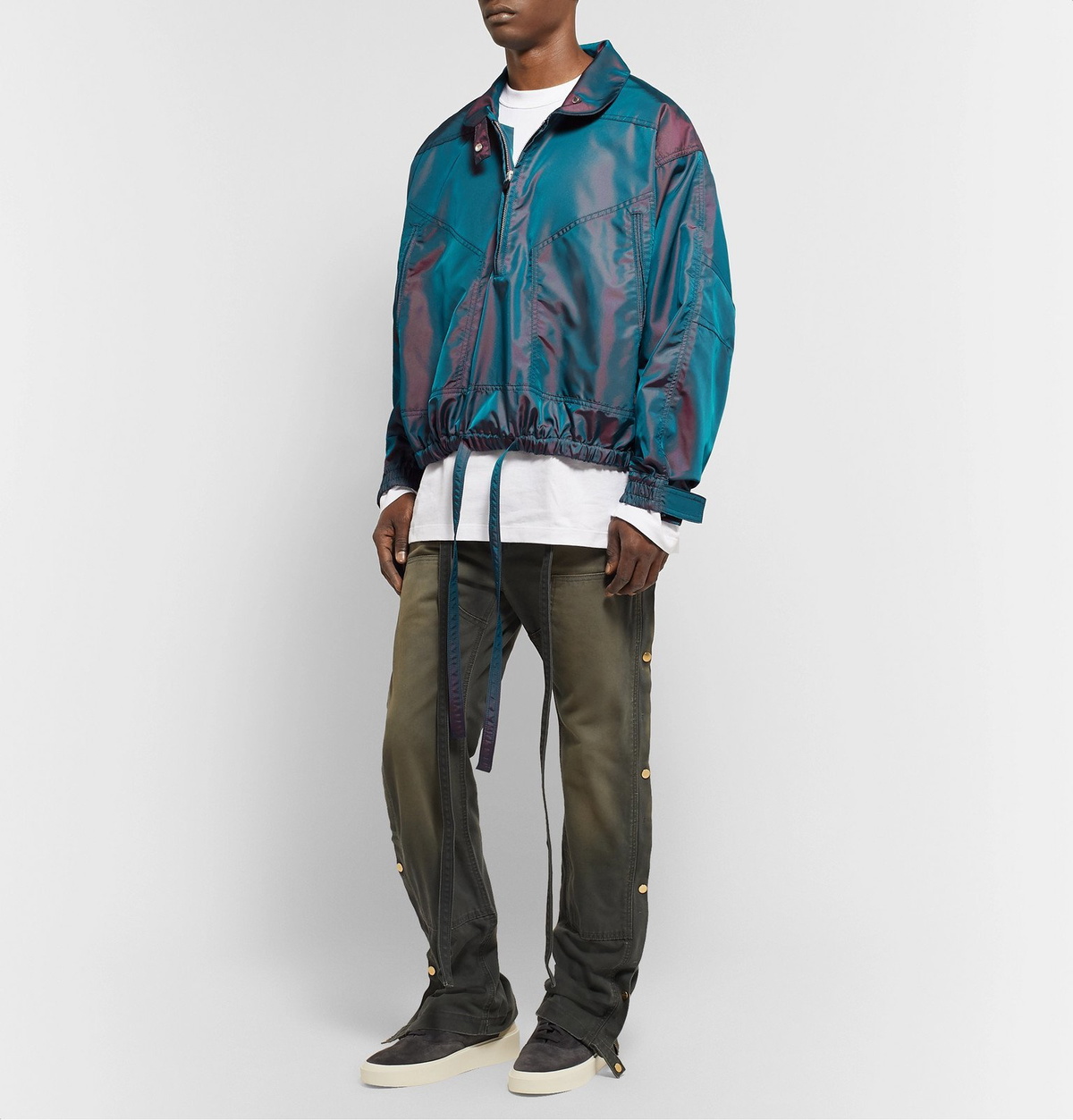 Fear of God - Iridescent Nylon Half-Zip Anorak - Blue Fear Of God