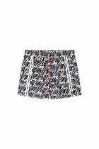Diesel Swim shorts with all-over logo print - Swim shorts Mens in Black