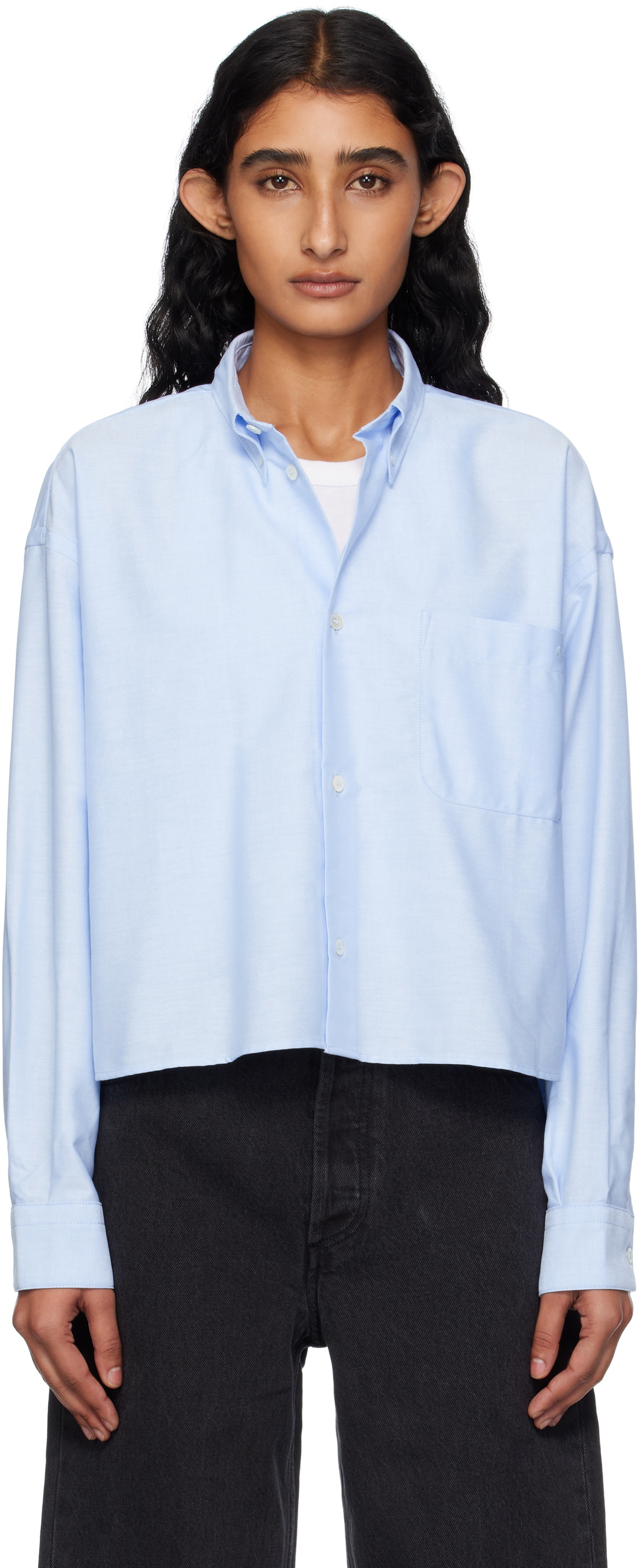 A.P.C. Blue Sophia Button Down Shirt