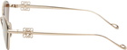 LOEWE Gold Anagram Hexagonal Sunglasses