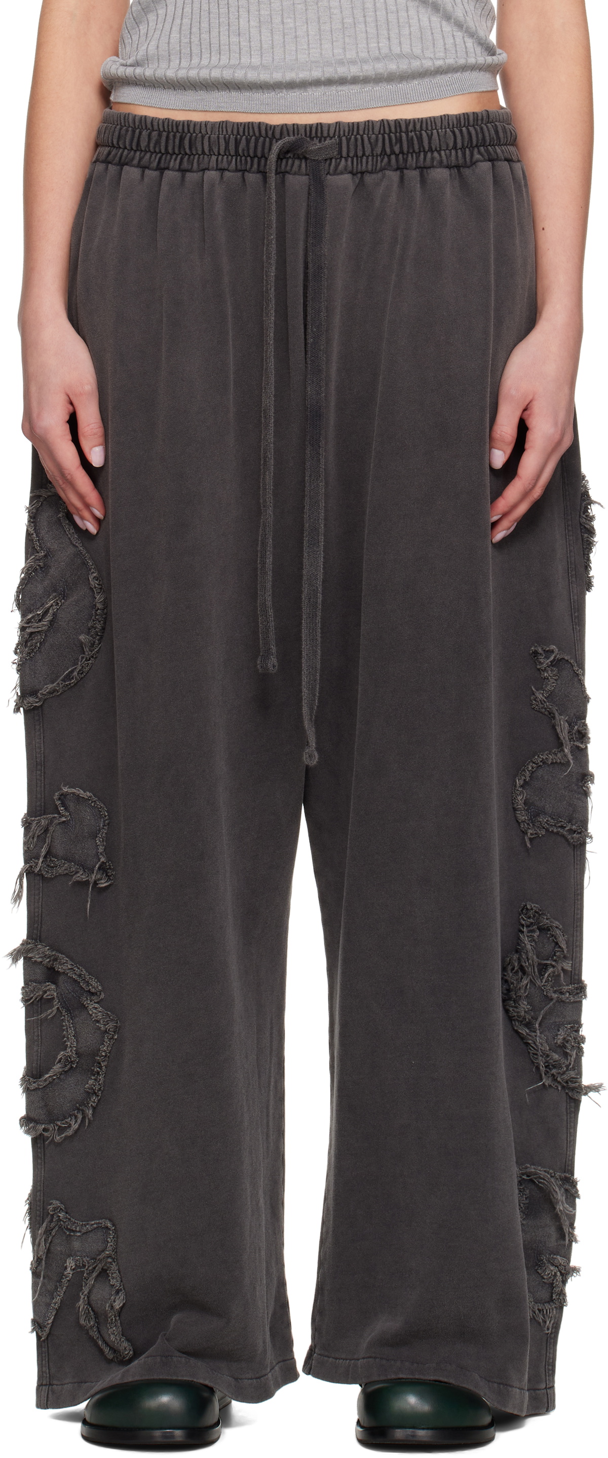 Acne Studios Black Logo Lounge Pants