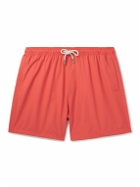 Mr P. - Straight-Leg Mid-Length Swim Shorts - Orange