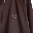 Needles Poly Smooth Track Jacket in Dark Brown