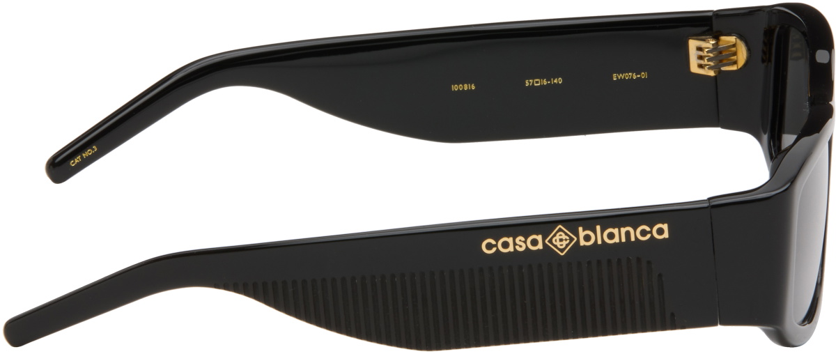 Casablanca Black Rectangular Sunglasses