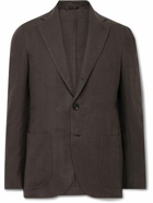 De Petrillo - Linen Suit Jacket - Brown