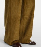 Ami Paris Cotton corduroy wide-leg pants