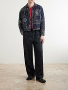 KAPITAL - Reversible Bandana-Print Cotton-Flannel Jacket - Black