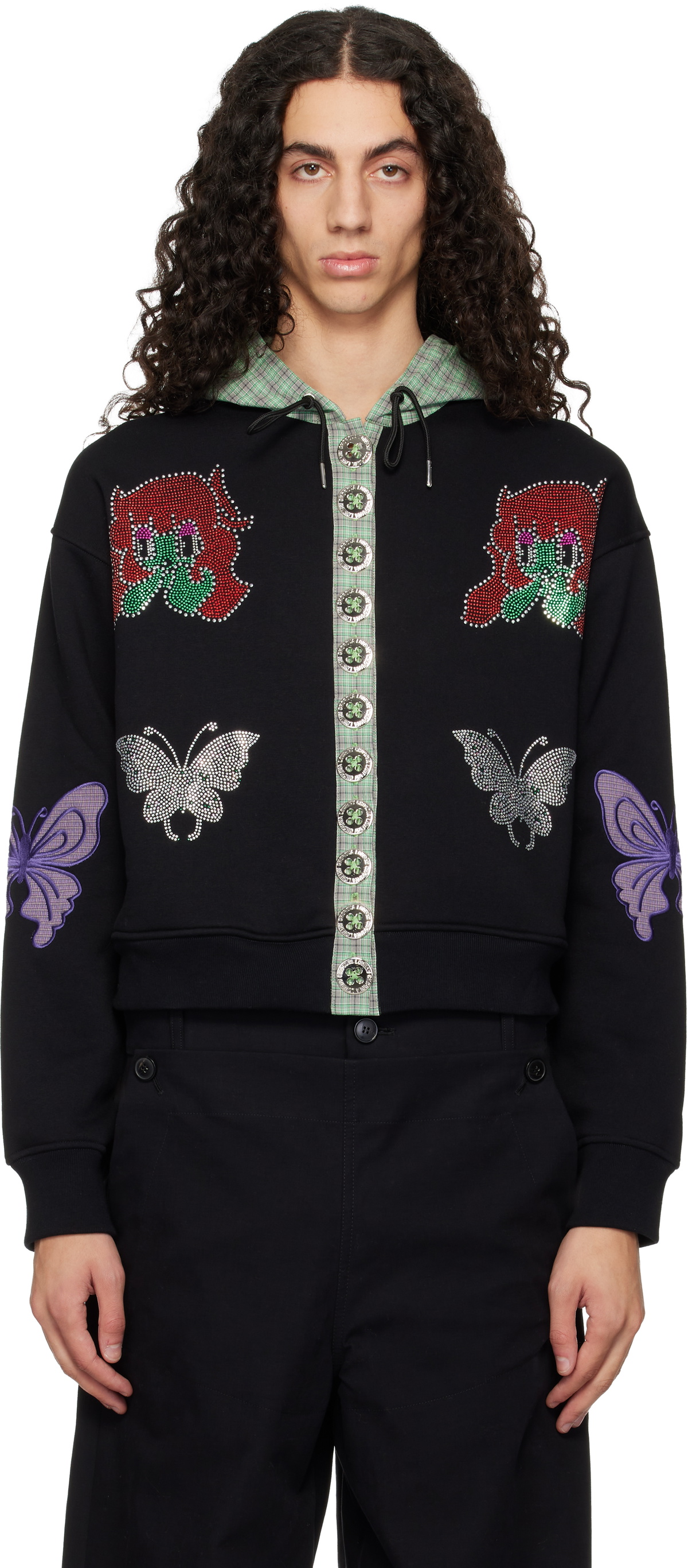 Chopova Lowena Black Berg Hoodie
