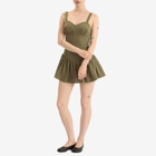 Peachy Den Women's Dylan Romper Dress in Leaf
