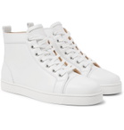 Christian Louboutin - Louis Leather High-Top Sneakers - White