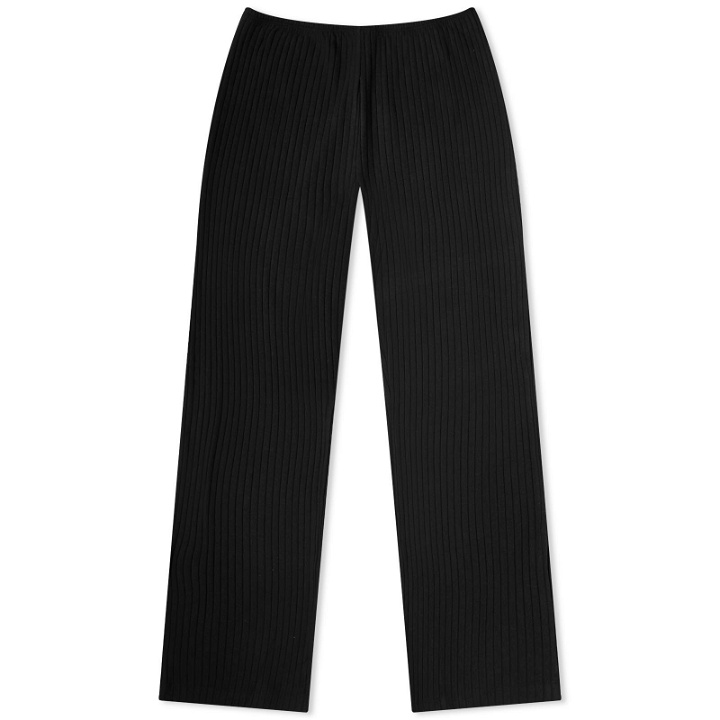 Photo: DONNI. Women's Sweater Rib Simple Pants in Jet