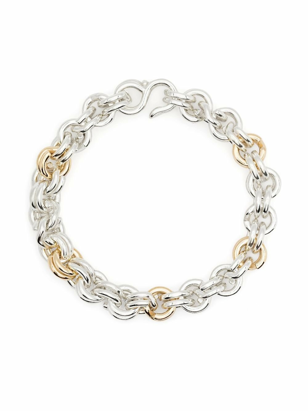 OUIE 14K Yellow Gold And Sterling Silver Keyring Bracelet