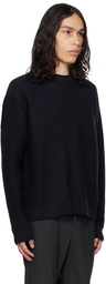 Wooyoungmi Navy Diagonal Sweater