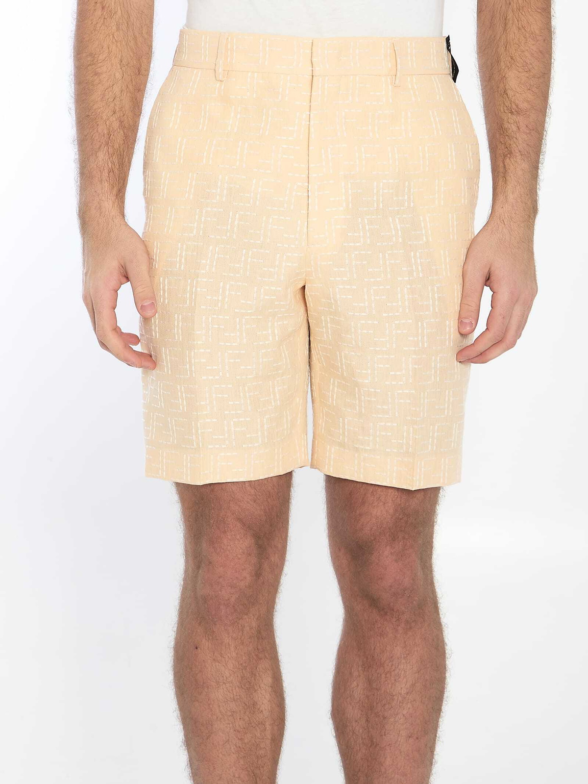 ショートパンツ Fendi Patchwork Shorts fendi `patchwork band` shorts available on Spinnaker - 52763