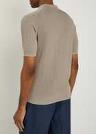 Brunello Cucinelli Ribbed Cotton-knit Polo top Multicoloured 1