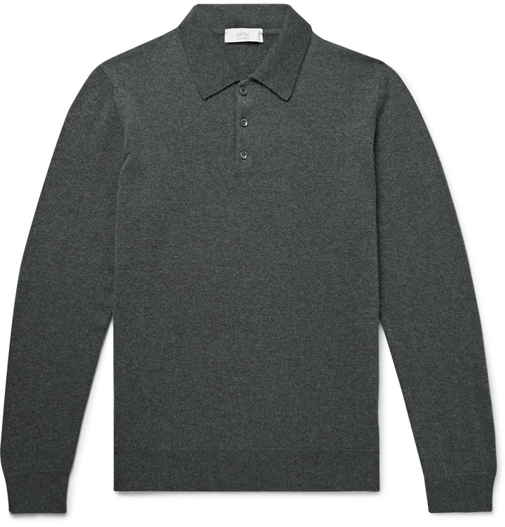 Photo: Altea - Cashmere Polo Shirt - Gray