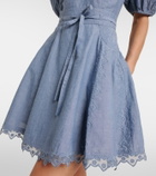 Ulla Johnson Camila lace-trimmed cotton minidress