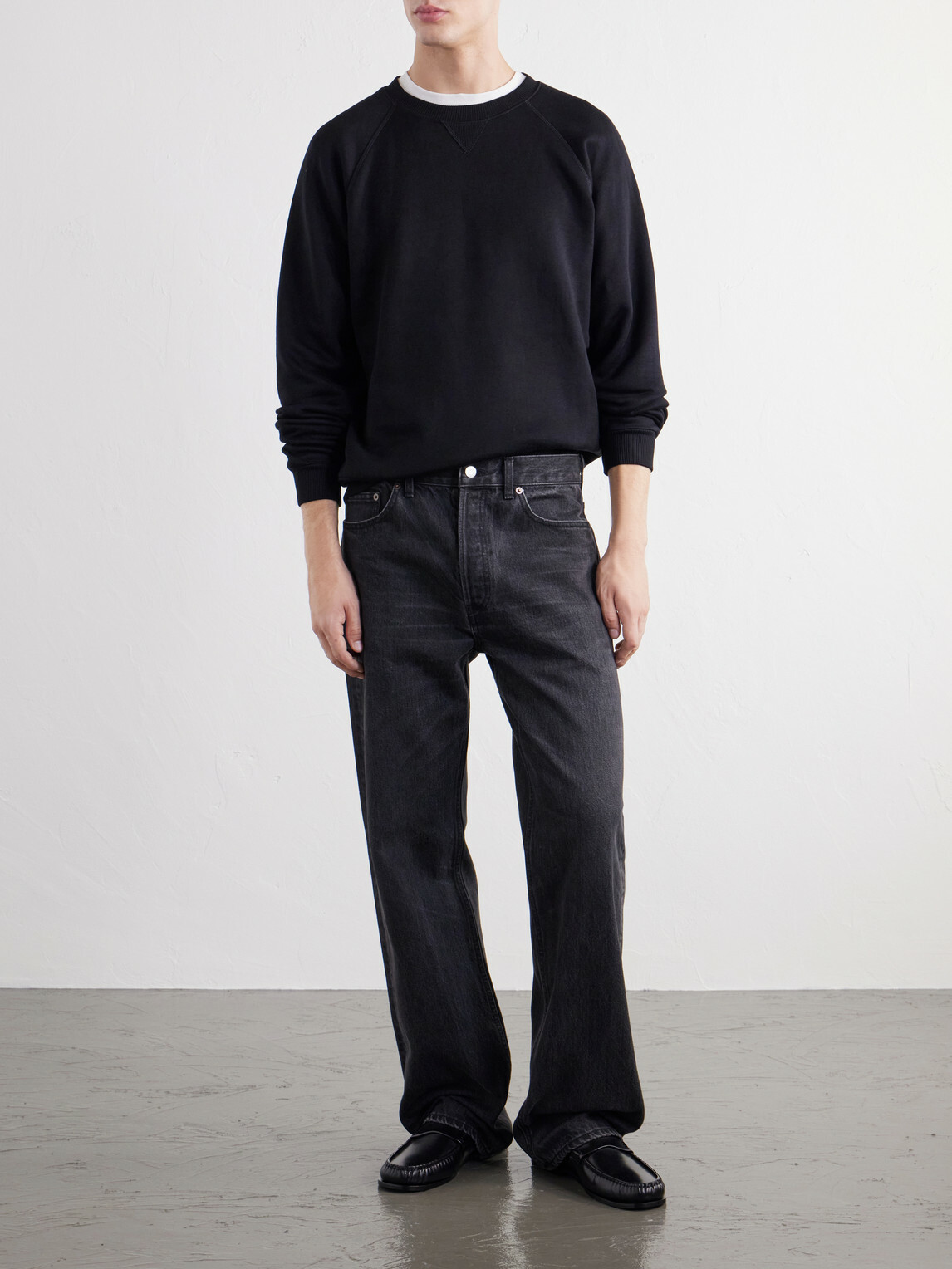 TOTEME - Cotton and Silk-Blend Jersey Sweater - Black