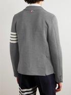 Thom Browne - Slim-Fit Unstructured Striped Merino Wool-Blend Blazer - Gray