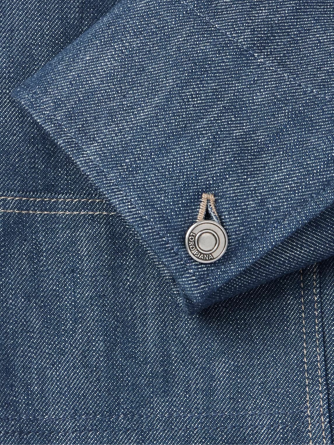 Loro Piana - Conley Corduroy-Trimmed Austin Denim Jacket - Blue