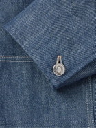 Loro Piana - Conley Corduroy-Trimmed Austin Denim Jacket - Blue