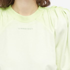 Y/Project Women's Ruched Shoulder T-Shirt in Lime Green