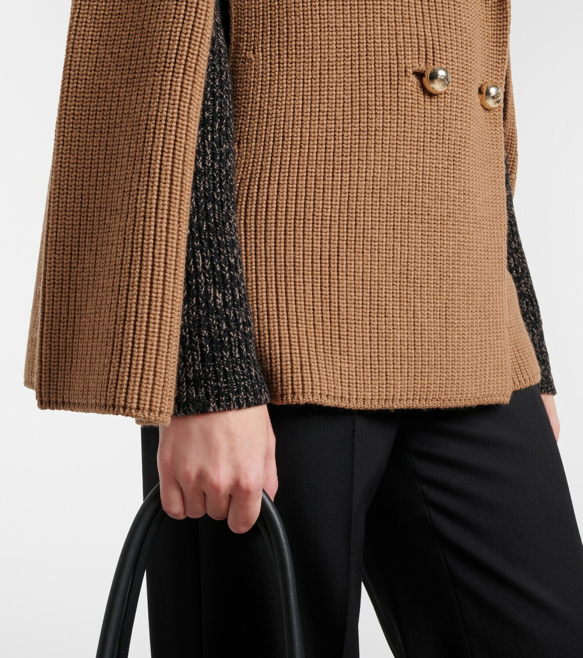Max Mara Agenzia double-breasted virgin wool cape