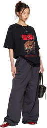 LU'U DAN Gray Raw-Cut Bontan Sweatpants