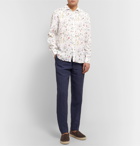 120% - Printed Linen Shirt - White