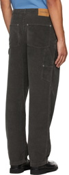 Kenzo Grey Corduroy Carpenter Trousers