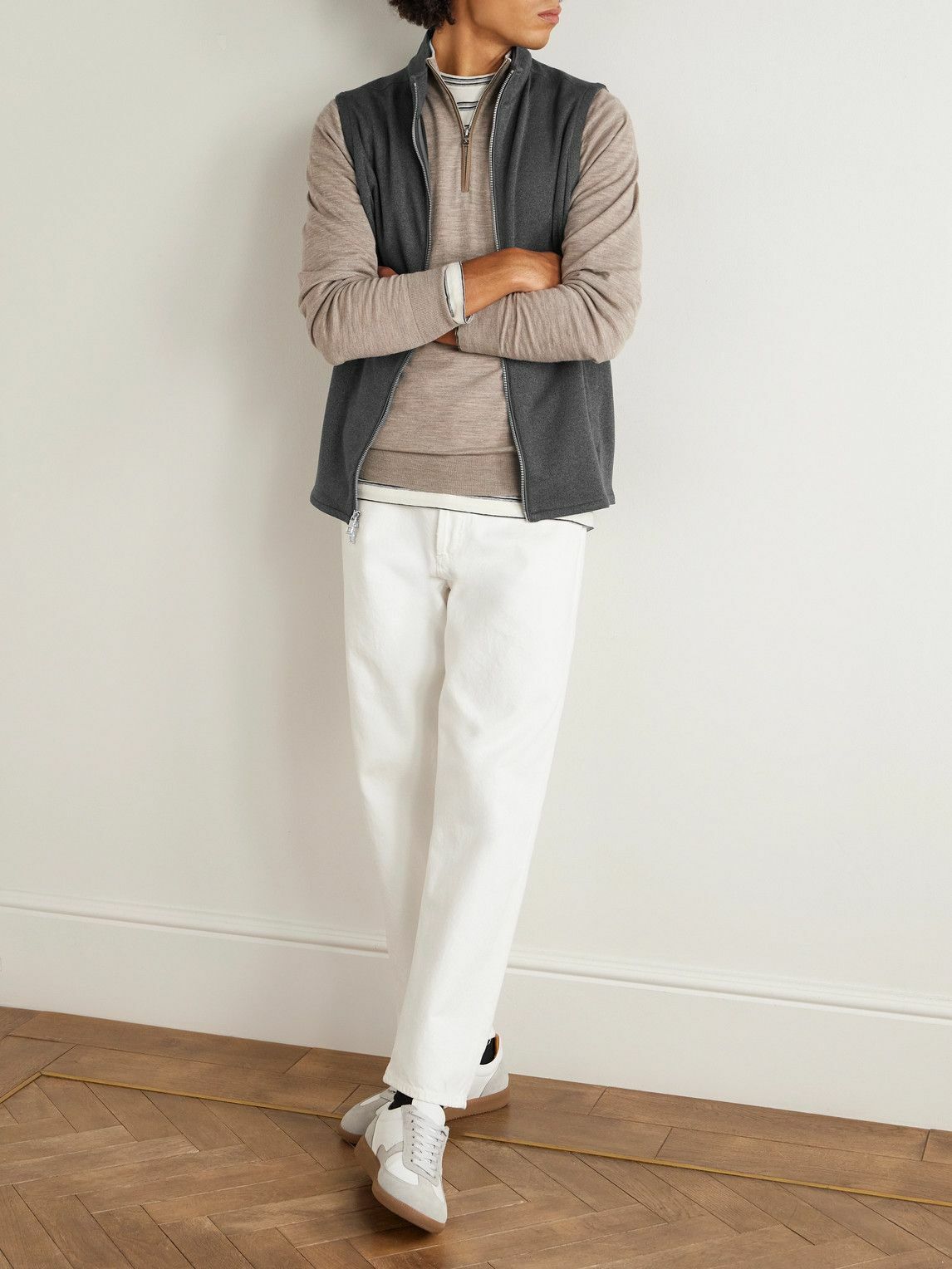 Peter Millar - Crown Recycled-Fleece Gilet - Gray