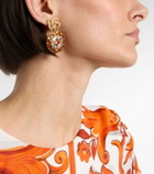 Dolce&Gabbana DG embellished clip-on earrings