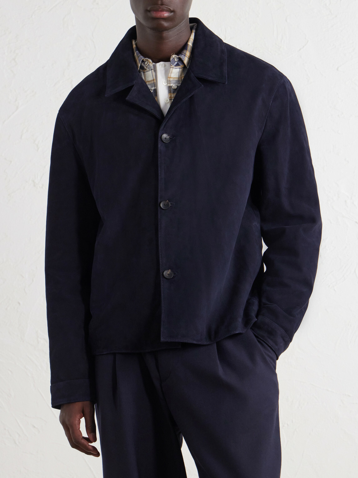 Mr P. - Suede Jacket - Blue