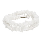 Dsquared2 White Shell Double Wrap Bracelet