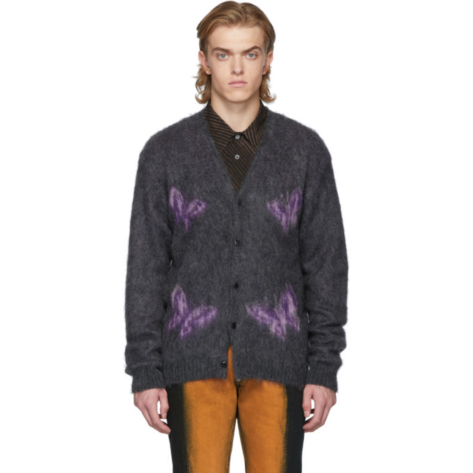 Photo: Needles Grey Papillon Mohair Cardigan