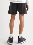 Pasadena Leisure Club - Leisure Straight-Leg Logo-Appliquéd Cotton-Jersey Shorts - Black