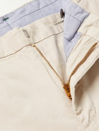 Sid Mashburn - Slim-Fit Garment-Dyed Cotton-Twill Trousers - Neutrals