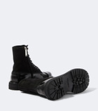 Dolce&Gabbana Suede and leather lace-up boots