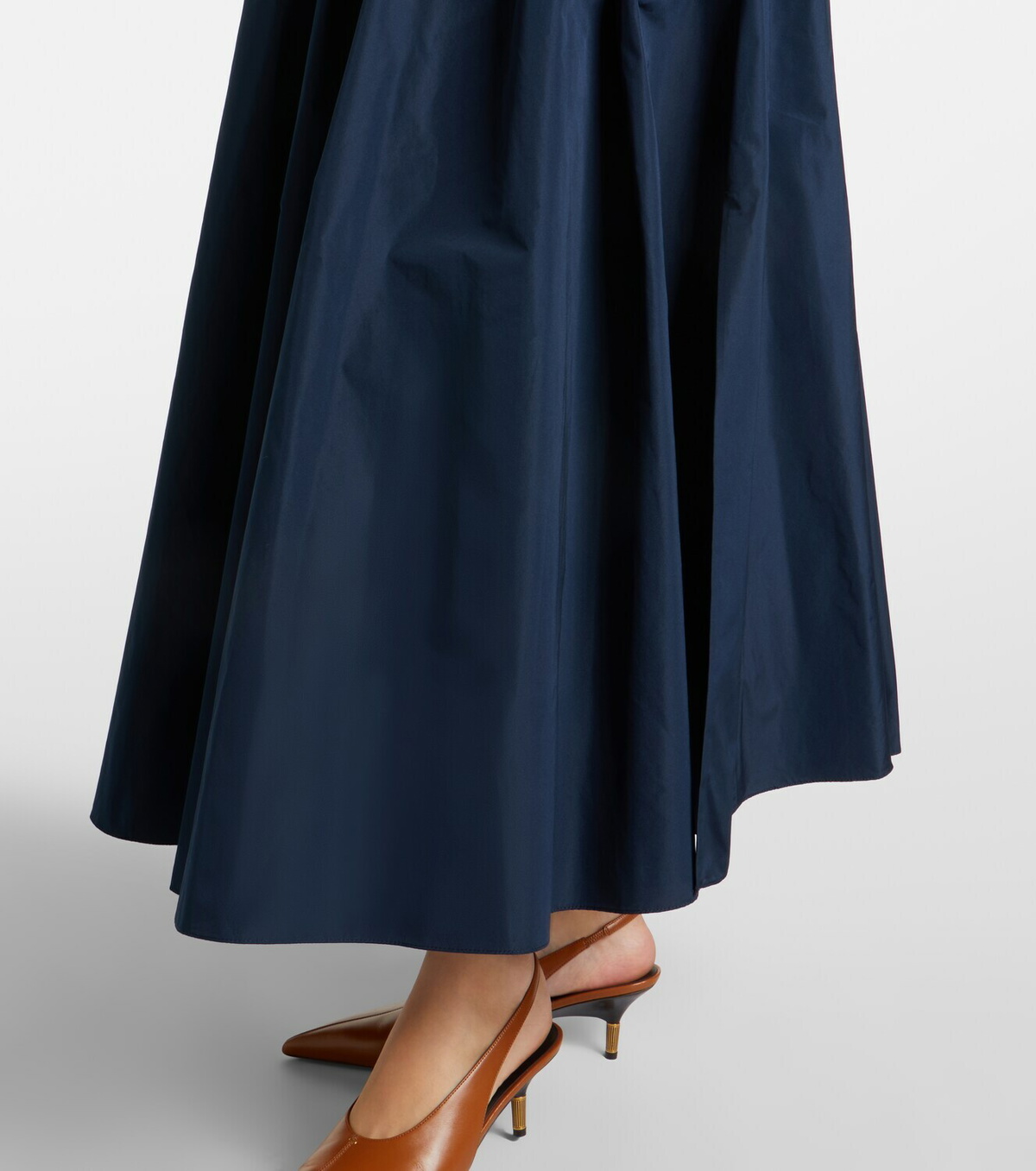 'S Max Mara Pleated taffeta midi skirt